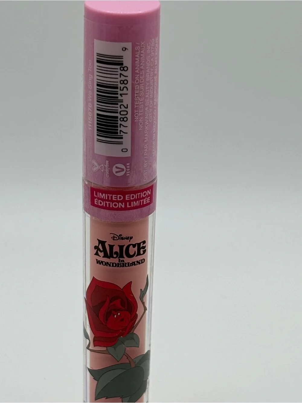 Wet n Wild x Disney Alice in Wonderland Limited Edition Lip Gloss We Sing Too